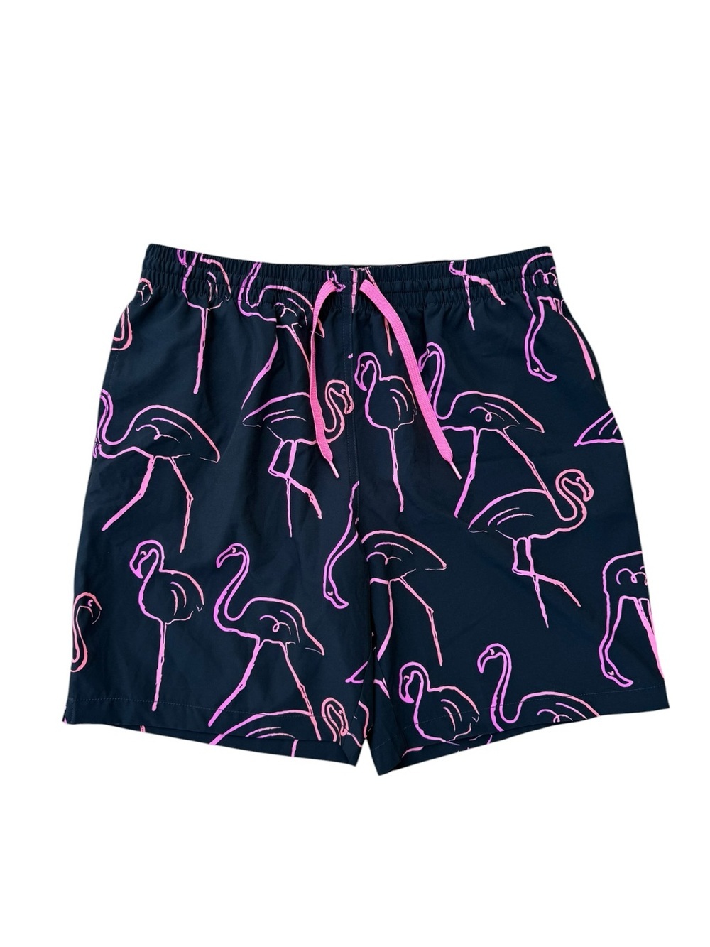 Chubbies Flamingo Print Lined 7” Swim Trunks Size Large